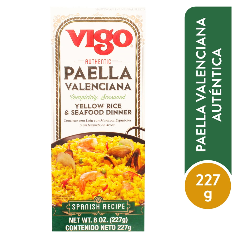 Mezcla para paella Vigo valenciana con mariscos - 227 g