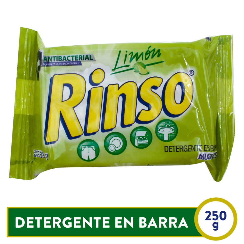 Lavaplato Rinso En Barra Limón - 250 g