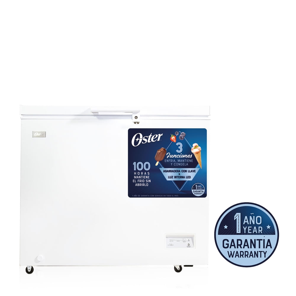 Congelador Oster OS CF89002WE 8.9 pies cúbicos horizontal