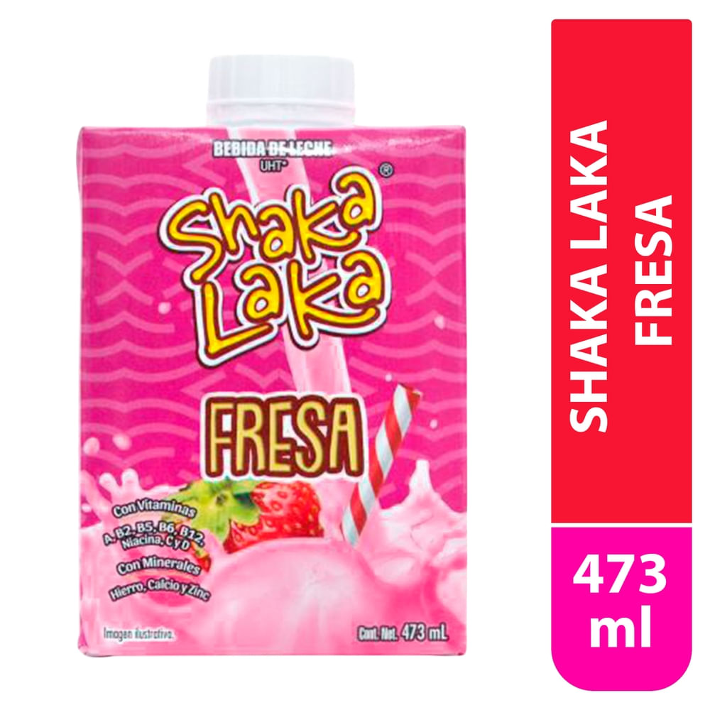Bebida Shaka Laka sabor fresa - 473 ml