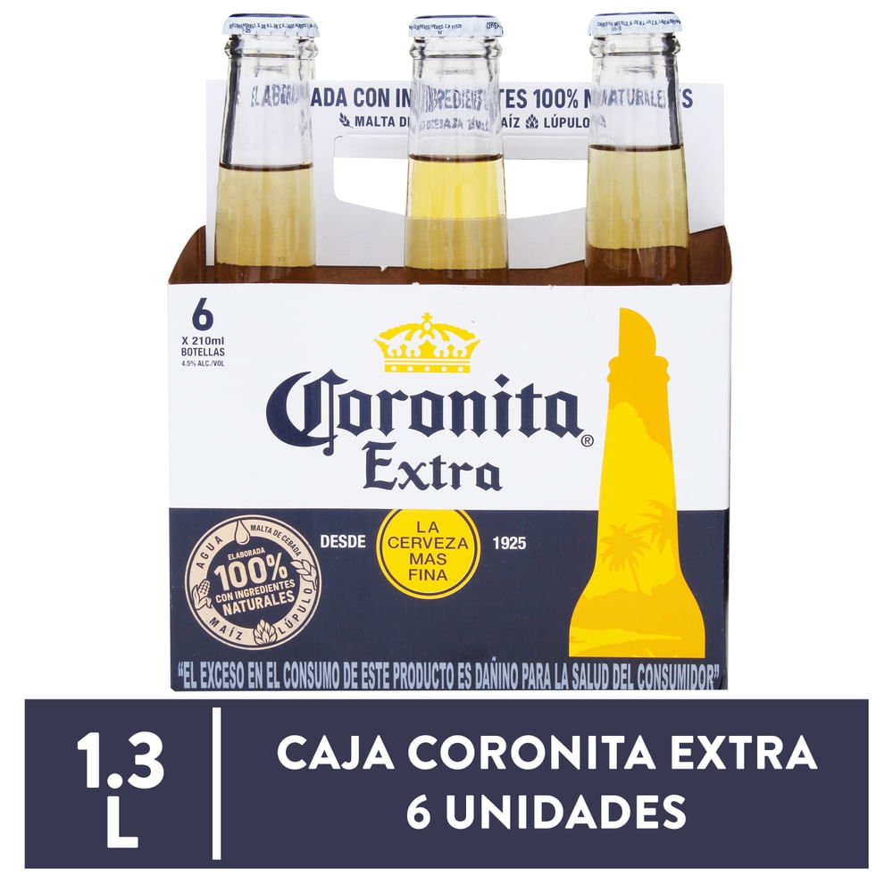 Cerveza Coronita Botella 6 Pack - 1260 ml