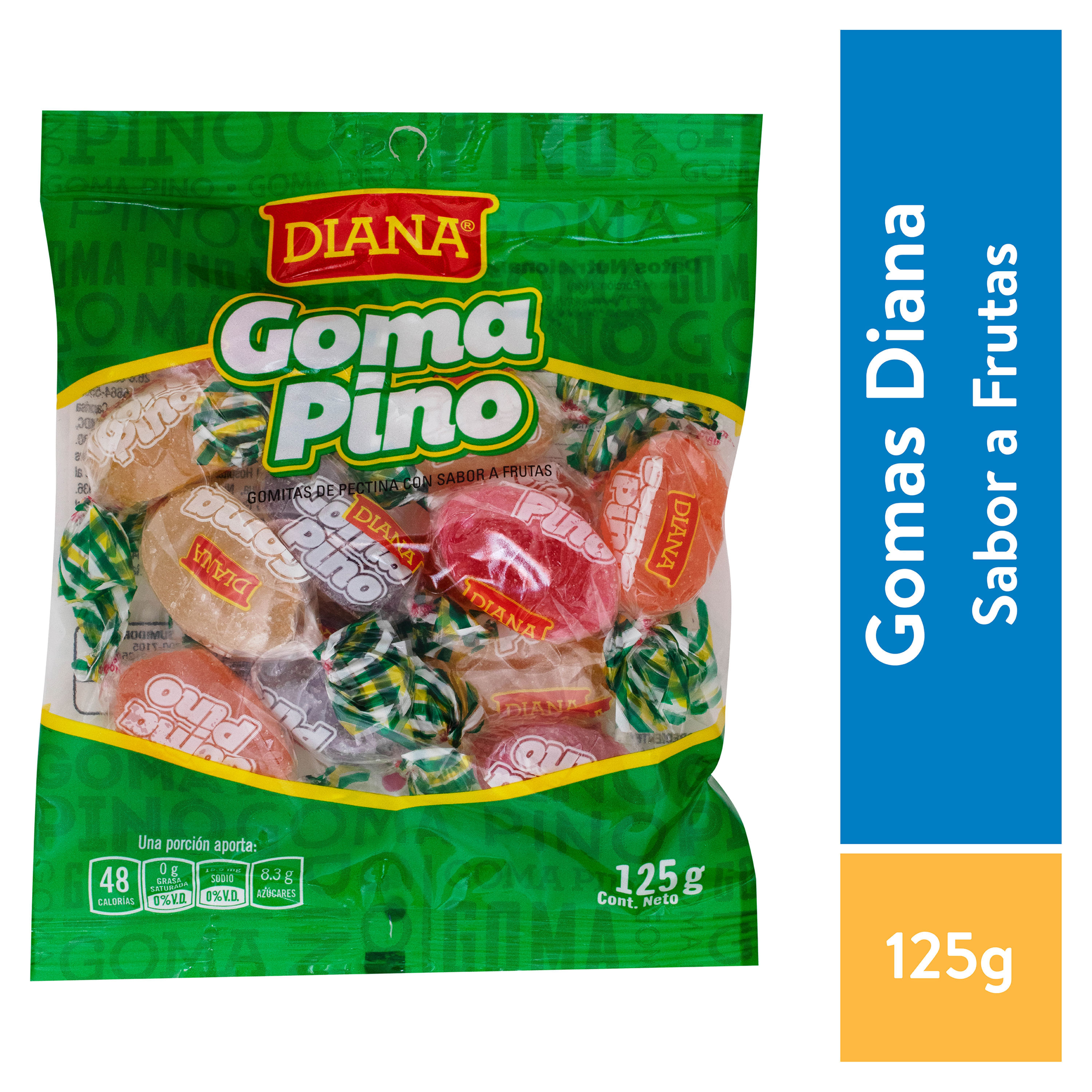 Gomitas Pino Frutas Diana - 125 g